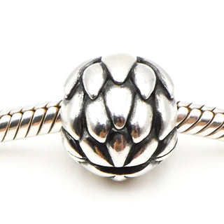 PANDORA RARE Lotus Flower Sterling Silver Clip Charm