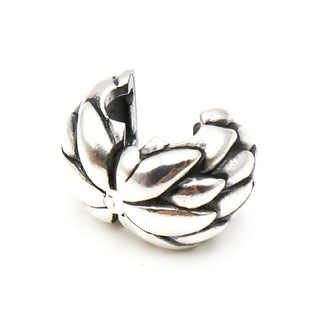 PANDORA RARE Lotus Flower Sterling Silver Clip Charm