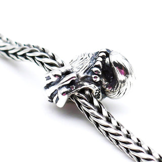 TROLLBEADS Kiwi Bead Sterling Silver Charm