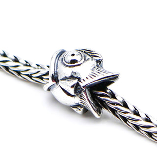 TROLLBEADS Very RARE Neither Fish Nor Bird Big Bead Sterling Silver Charm
