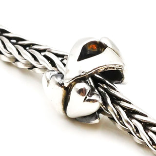 TROLLBEADS Letter V Bead Sterling Silver Charm