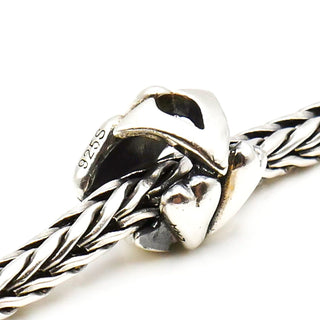 TROLLBEADS Letter V Bead Sterling Silver Charm