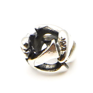 TROLLBEADS Letter V Bead Sterling Silver Charm