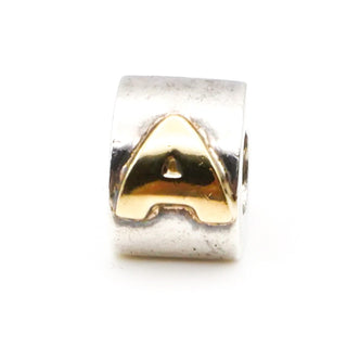 CHAMILIA 10K Gold Letter A Sterling Silver Charm