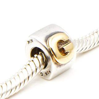CHAMILIA 10K Gold Letter G Sterling Silver Charm