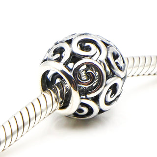 PANDORA Openworks Swirls Sterling Silver Charm