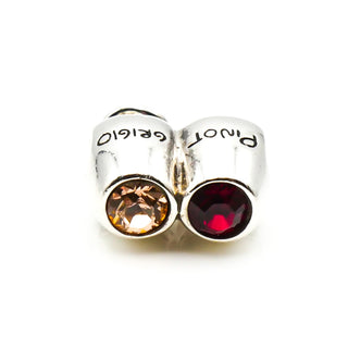 CHAMILIA Sterling Silver Vino Bead Pino Grigio Pino Noir Charm