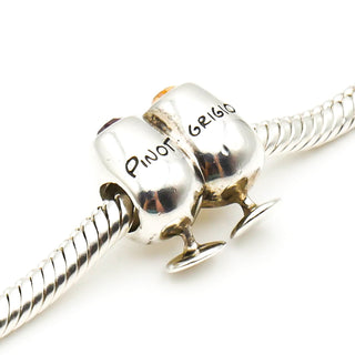 CHAMILIA Sterling Silver Vino Bead Pino Grigio Pino Noir Charm