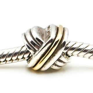 CHAMILIA CrissCross Sterling Silver Charm With 14K Bead