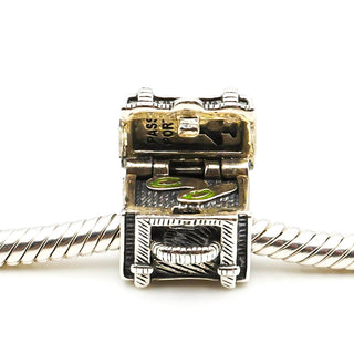 CHAMILIA Sterling Silver Steamer Trunk - Locket Charm Bead