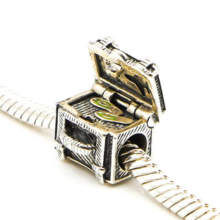 CHAMILIA Sterling Silver Steamer Trunk - Locket Charm Bead