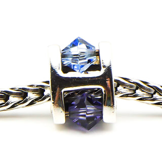 TROLLBEADS Summer Jewel Bead, Small Sterling Silver Charm