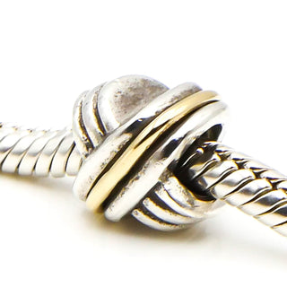 CHAMILIA CrissCross Sterling Silver Charm With 14K Bead