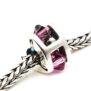 TROLLBEADS Winter Jewel Bead, Small Sterling Silver Charm