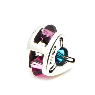 TROLLBEADS Winter Jewel Bead, Small Sterling Silver Charm