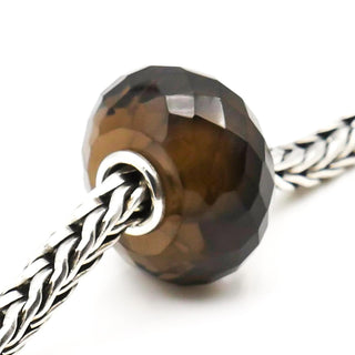 TROLLBEADS Smoky Quartz Bead Sterling Silver Charm