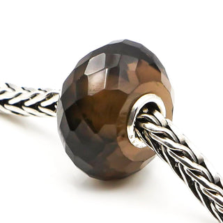 TROLLBEADS Smoky Quartz Bead Sterling Silver Charm