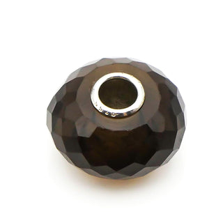 TROLLBEADS Smoky Quartz Bead Sterling Silver Charm