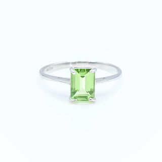 Sterling Silver Peridot Ring Size 5.75