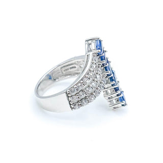 Sterling Silver Topaz Ring Size 7