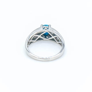 Sterling Silver Sleeping Beauty Turquoise Ring Size 6.75