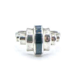 Sterling Silver Black Onyx Ring Size 7