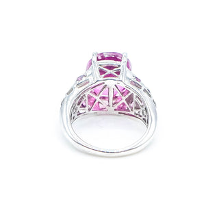 Sterling Silver African Lilac Quartz Garnet Ring Size 5