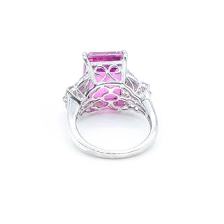 Sterling Silver African Lilac Quartz Butterfly Ring Size 8