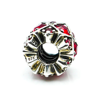 CHAMILIA Shimmering Stones Red Swarovski Crystal Sterling Silver Charm