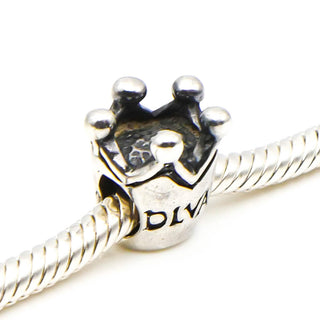 CHAMILIA Diva Sterling Silver Crown Charm