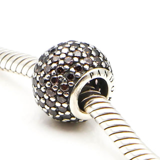 PANDORA Brown Pave Lights Sterling Silver Charm