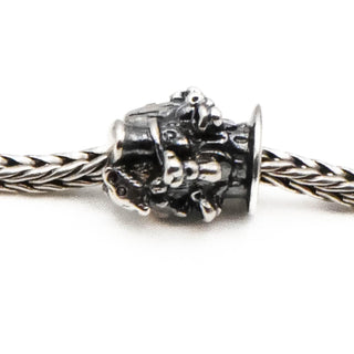 TROLLBEADS English Tea Party Bead Sterling Silver Charm