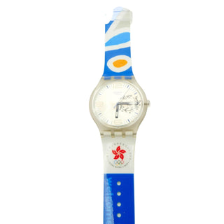 Swatch Gent XL Olympia Special NOC Hong Kong Watch SUDK106Z New in Box