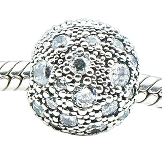 Pandora Cosmic Stars Sterling Silver Clear CZ Clip Charm Retired