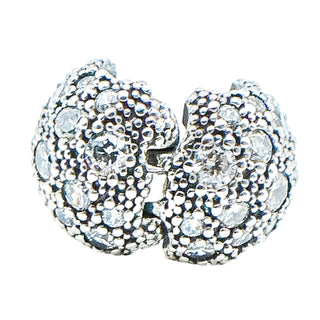Pandora Cosmic Stars Sterling Silver Clear CZ Clip Charm Retired