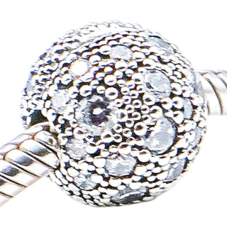 Pandora Cosmic Stars Sterling Silver Clear CZ Clip Charm Retired