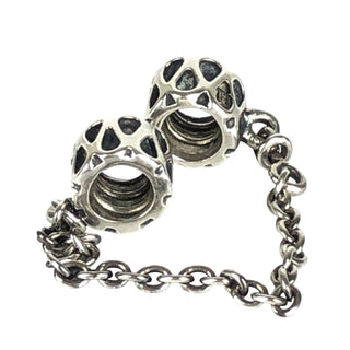 PANDORA Raindrop Sterling Silver Safety Chain Charm