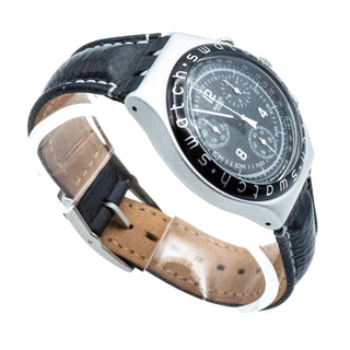 Swatch Irony Chrono High Tail Watch YCS1000 Leather Band