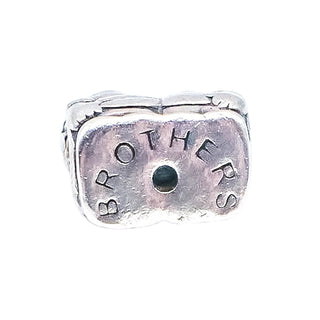 Chamilia Brothers Sterling Silver Family Charm Bead Brother Sibling Gift
