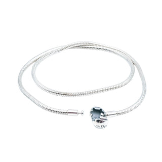 PANDORA Moments Smooth Sterling Silver Snake Chain Charm Necklace - 17.7 Inches