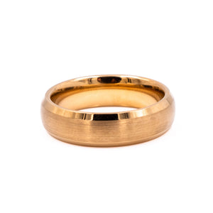 Manly Bands The CEO 14K Yellow Gold Plated Tungsten Wedding Band Size 9