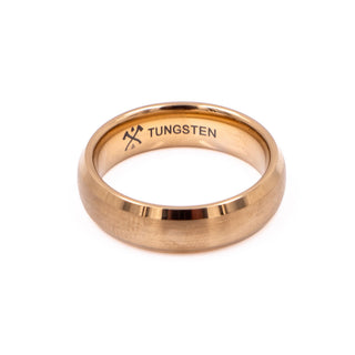 Manly Bands The CEO 14K Yellow Gold Plated Tungsten Wedding Band Size 9