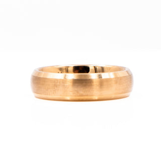 Manly Bands The CEO 14K Yellow Gold Plated Tungsten Wedding Band Size 9