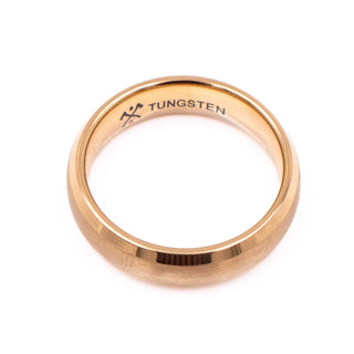 Manly Bands The CEO 14K Yellow Gold Plated Tungsten Wedding Band Size 9