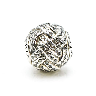 Pandora ESSENCE Friendship Sterling Silver Knot Charm With Clear Zirconia