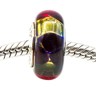 Chamilia Paradise Murano Glass Charm 24K Gold Collection Sterling Silver Bead
