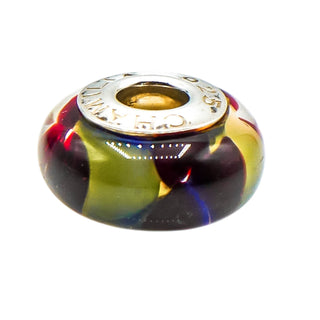 Chamilia Paradise Murano Glass Charm 24K Gold Collection Sterling Silver Bead