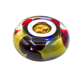 Chamilia Paradise Murano Glass Charm 24K Gold Collection Sterling Silver Bead