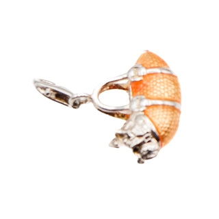 Thomas Sabo Charm Club Sterling Silver Westie Dog In Orange Bag Pendant