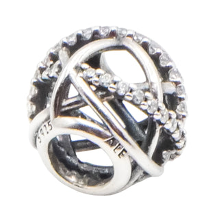 Pandora Galaxy Openwork Sterling Silver Charm with Clear Zirconia – Retired